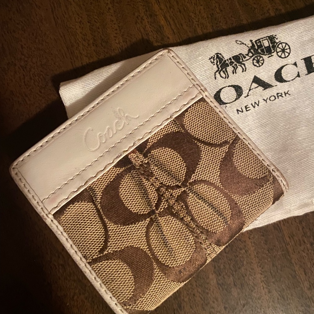 Coach white Ashley wallet